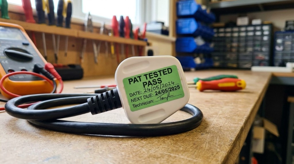 PAT tested plug and workshop bench setup